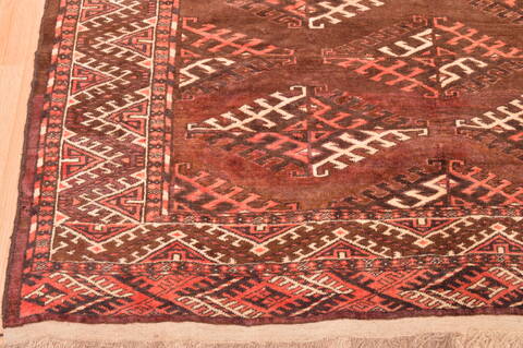 Yamouth Brown Square Hand Knotted 610 X 81  Area Rug 100-89786 Image 9