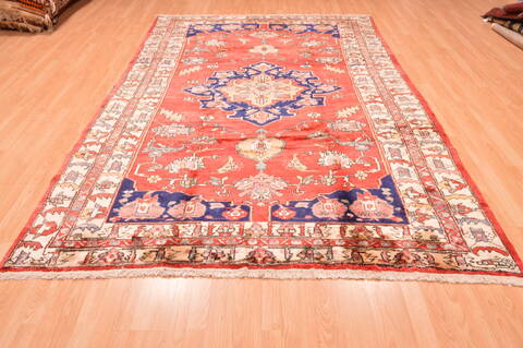 Shiraz Red Hand Knotted 69 X 100  Area Rug 100-89788 Image 5