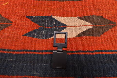 Kilim Red Runner Hand Knotted 42 X 107  Area Rug 100-89789 Image 8