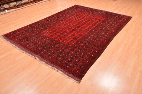 Khan Mohammadi Red Hand Knotted 66 X 95  Area Rug 100-89791 Image 2