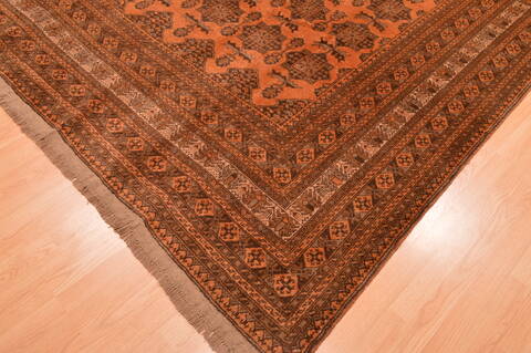 Khan Mohammadi Brown Hand Knotted 82 X 1011  Area Rug 100-89793 Image 11