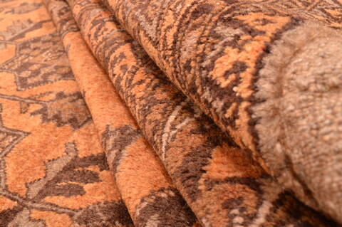 Khan Mohammadi Brown Hand Knotted 82 X 1011  Area Rug 100-89793 Image 13
