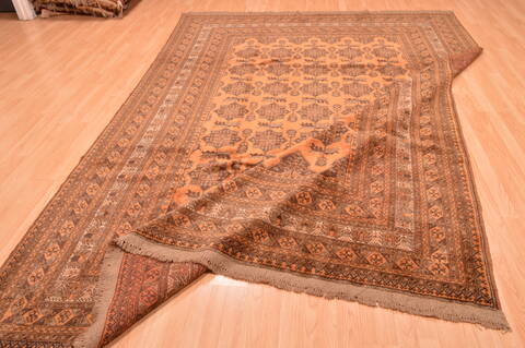 Khan Mohammadi Brown Hand Knotted 82 X 1011  Area Rug 100-89793 Image 14