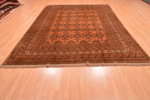 Khan Mohammadi Brown Hand Knotted 82 X 1011  Area Rug 100-89793 Image 1