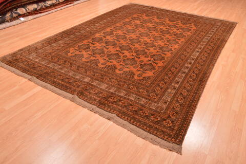 Khan Mohammadi Brown Hand Knotted 82 X 1011  Area Rug 100-89793 Image 2