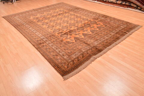 Khan Mohammadi Brown Hand Knotted 82 X 1011  Area Rug 100-89793 Image 5