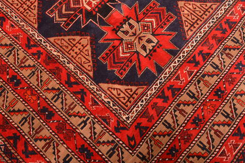 Khan Mohammadi Blue Hand Knotted 910 X 129  Area Rug 100-89794 Image 11