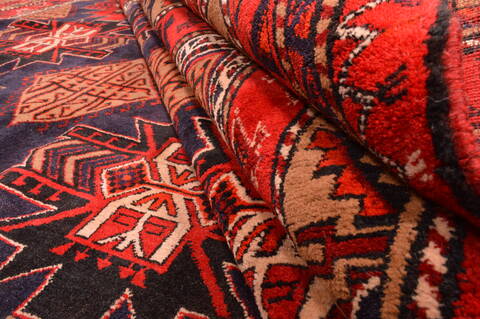 Khan Mohammadi Blue Hand Knotted 910 X 129  Area Rug 100-89794 Image 13