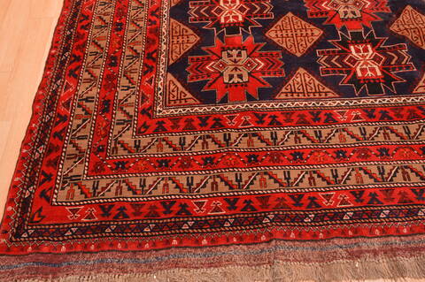 Khan Mohammadi Blue Hand Knotted 910 X 129  Area Rug 100-89794 Image 16
