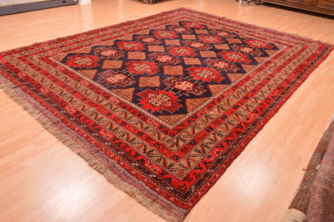 Khan Mohammadi Blue Hand Knotted 910 X 129  Area Rug 100-89794 Image 6