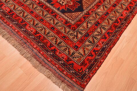 Khan Mohammadi Blue Hand Knotted 910 X 129  Area Rug 100-89794 Image 7