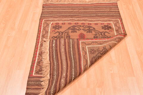 Baluch Brown Hand Knotted 30 X 47  Area Rug 100-89795 Image 11