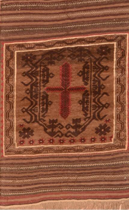 Baluch Brown Hand Knotted 30 X 47  Area Rug 100-89795 Image 0
