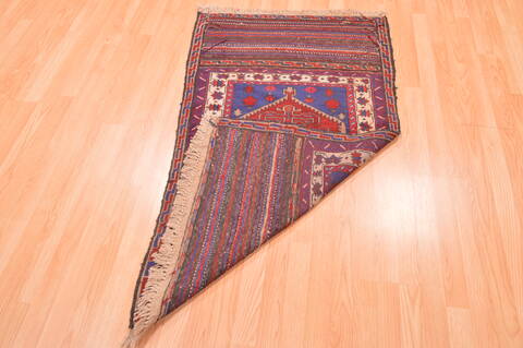 Baluch Blue Hand Knotted 30 X 47  Area Rug 100-89796 Image 10