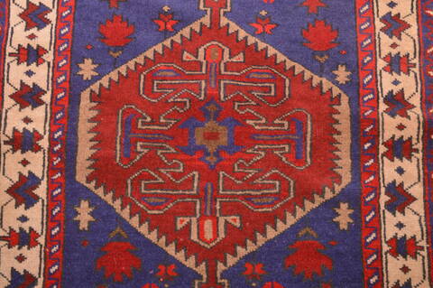 Baluch Blue Hand Knotted 30 X 47  Area Rug 100-89796 Image 8