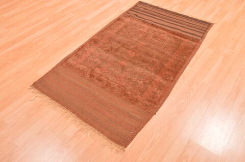 Baluch Brown Hand Knotted 211 X 53  Area Rug 100-89798 Image 2