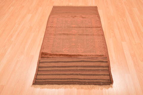 Baluch Brown Hand Knotted 211 X 53  Area Rug 100-89798 Image 4