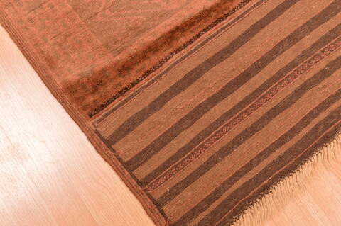 Baluch Brown Hand Knotted 211 X 53  Area Rug 100-89798 Image 7