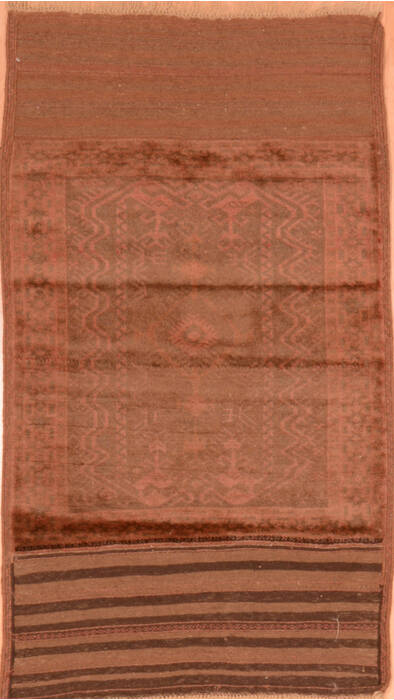 Baluch Brown Hand Knotted 211 X 53  Area Rug 100-89798 Image 0