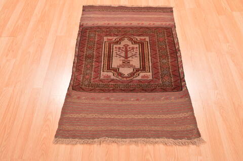Baluch Beige Hand Knotted 26 X 40  Area Rug 100-89801 Image 1