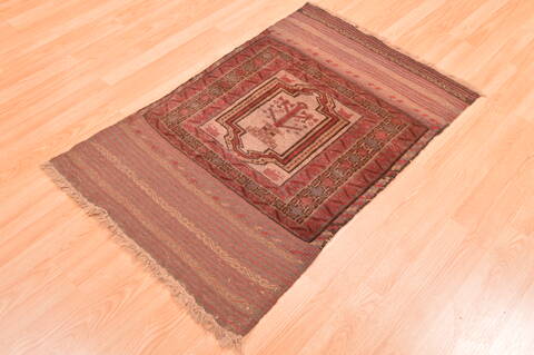 Baluch Beige Hand Knotted 26 X 40  Area Rug 100-89801 Image 2
