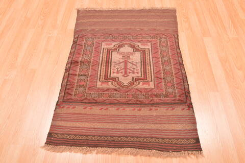 Baluch Beige Hand Knotted 26 X 40  Area Rug 100-89801 Image 4