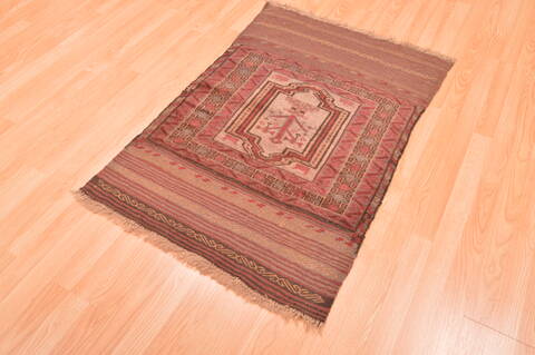 Baluch Beige Hand Knotted 26 X 40  Area Rug 100-89801 Image 5