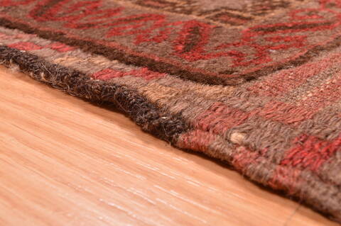 Baluch Beige Hand Knotted 26 X 40  Area Rug 100-89801 Image 9