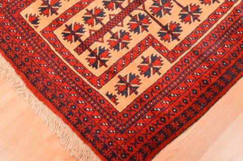 Baluch Beige Hand Knotted 30 X 47  Area Rug 100-89802 Image 5