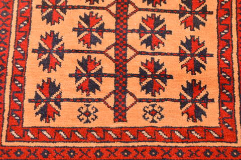 Baluch Beige Hand Knotted 30 X 47  Area Rug 100-89802 Image 7