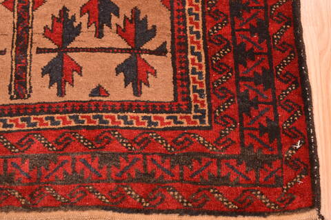 Baluch Beige Hand Knotted 30 X 47  Area Rug 100-89805 Image 5