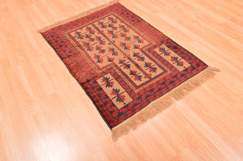 Baluch Beige Hand Knotted 30 X 47  Area Rug 100-89805 Image 7