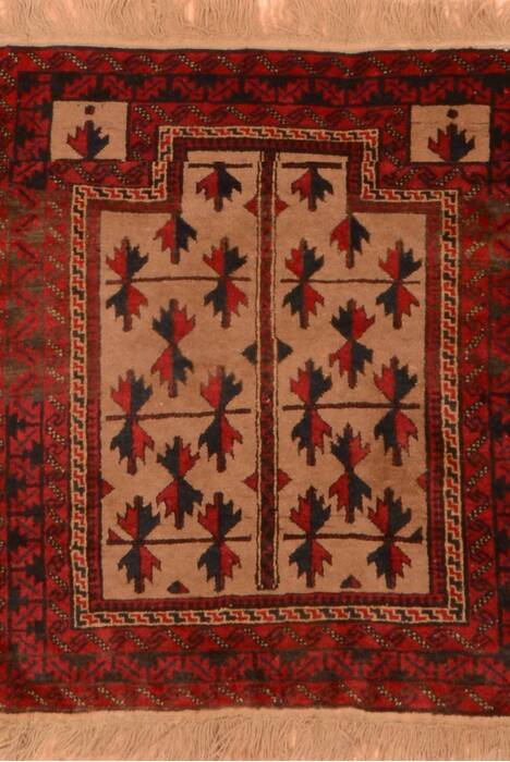Baluch Beige Hand Knotted 30 X 47  Area Rug 100-89805 Image 0
