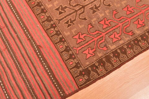 Baluch Grey Hand Knotted 211 X 46  Area Rug 100-89806 Image 11