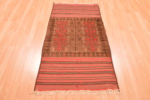 Baluch Grey Hand Knotted 211 X 46  Area Rug 100-89806 Image 1