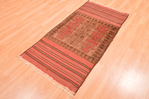 Baluch Grey Hand Knotted 211 X 46  Area Rug 100-89806 Image 2