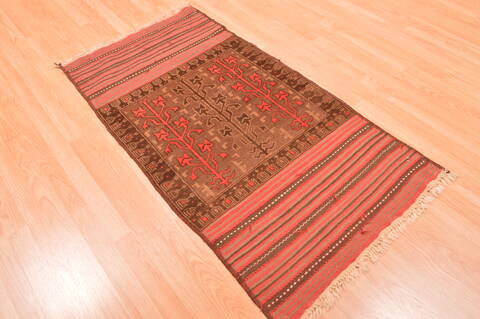 Baluch Grey Hand Knotted 211 X 46  Area Rug 100-89806 Image 3