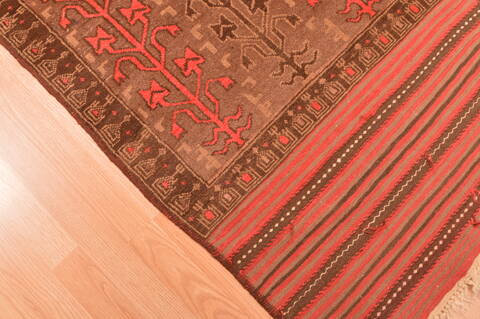Baluch Grey Hand Knotted 211 X 46  Area Rug 100-89806 Image 5