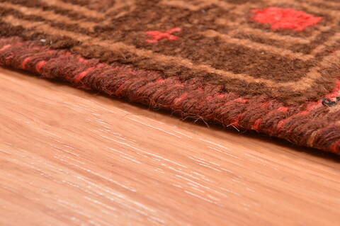 Baluch Grey Hand Knotted 211 X 46  Area Rug 100-89806 Image 7