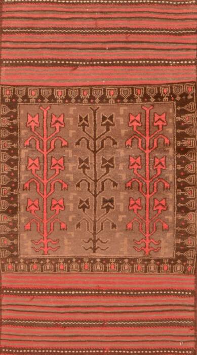 Baluch Grey Hand Knotted 211 X 46  Area Rug 100-89806 Image 0
