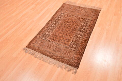 Baluch Beige Hand Knotted 29 X 45  Area Rug 100-89809 Image 12