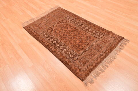 Baluch Beige Hand Knotted 29 X 45  Area Rug 100-89809 Image 13