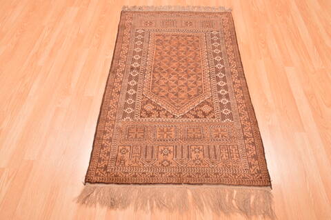 Baluch Beige Hand Knotted 29 X 45  Area Rug 100-89809 Image 1