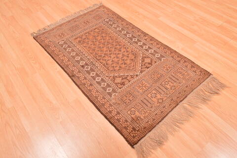 Baluch Beige Hand Knotted 29 X 45  Area Rug 100-89809 Image 2