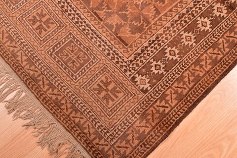 Baluch Beige Hand Knotted 29 X 45  Area Rug 100-89809 Image 3