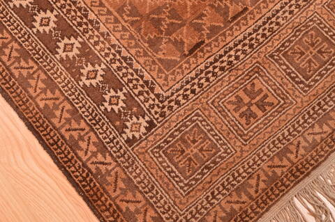 Baluch Beige Hand Knotted 29 X 45  Area Rug 100-89809 Image 6