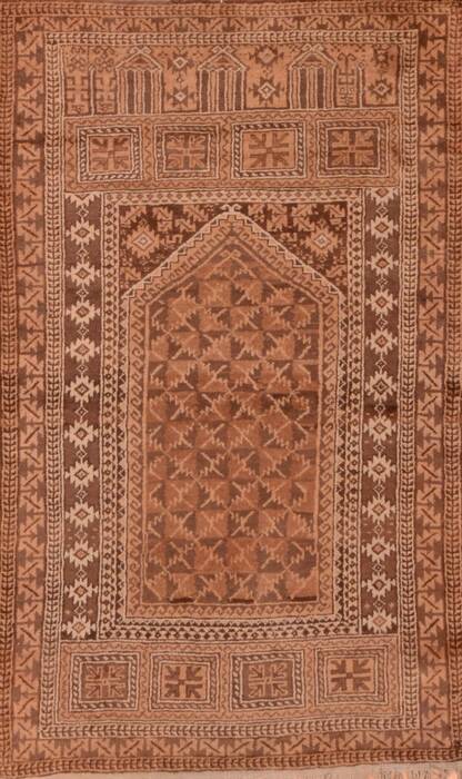 Baluch Beige Hand Knotted 29 X 45  Area Rug 100-89809 Image 0