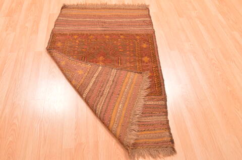 Baluch Brown Hand Knotted 210 X 45  Area Rug 100-89810 Image 13