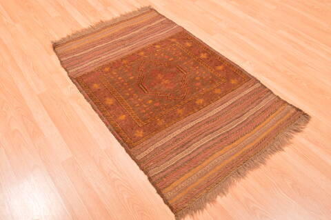 Baluch Brown Hand Knotted 210 X 45  Area Rug 100-89810 Image 3