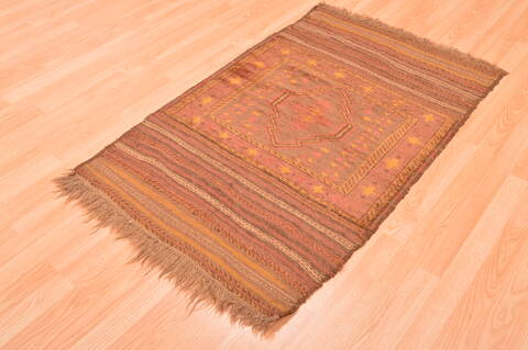 Baluch Brown Hand Knotted 210 X 45  Area Rug 100-89810 Image 5